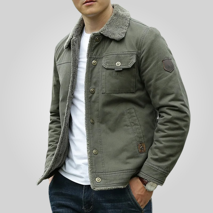 Men's Sherpa Lined Utility Jacket