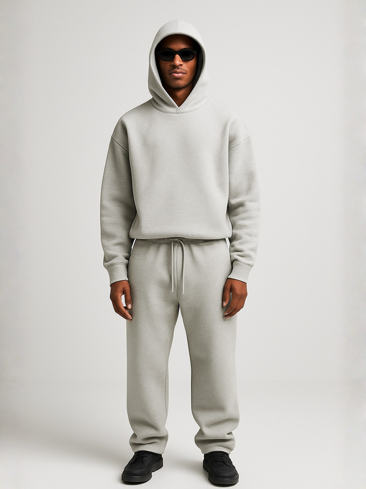 Men's Oversized Hoodie Jogger Tracksuit Set