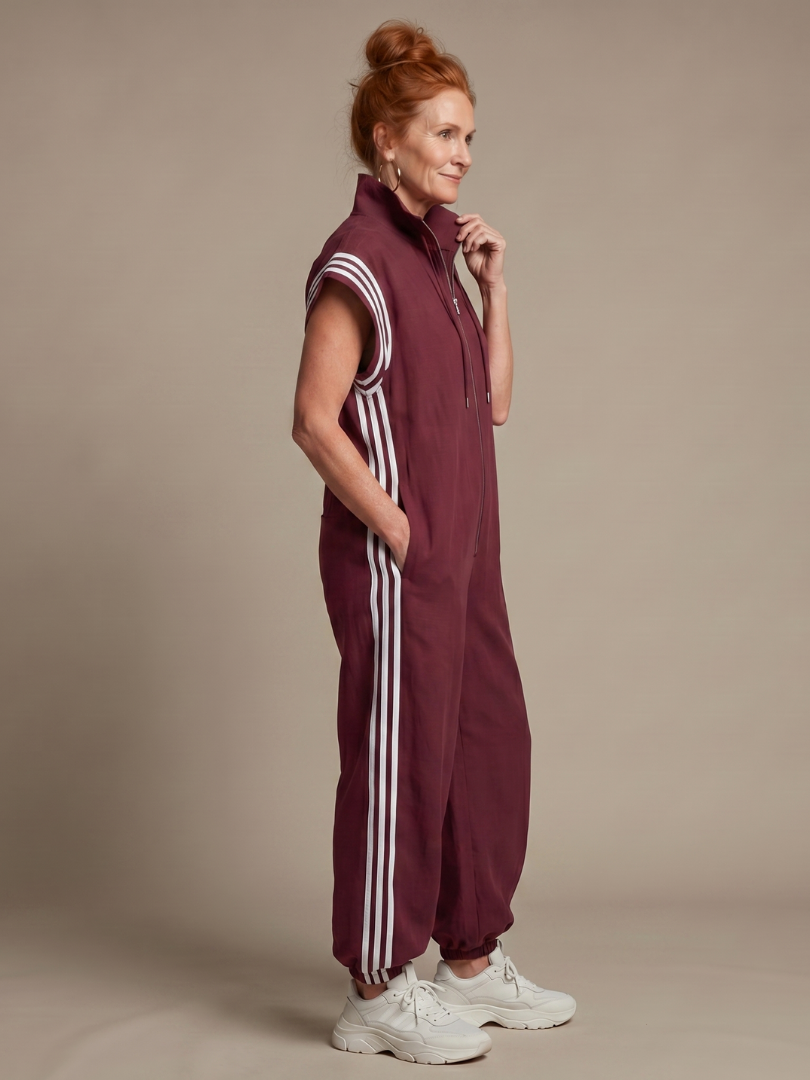 Women's Sleeveless Track Jumpsuit