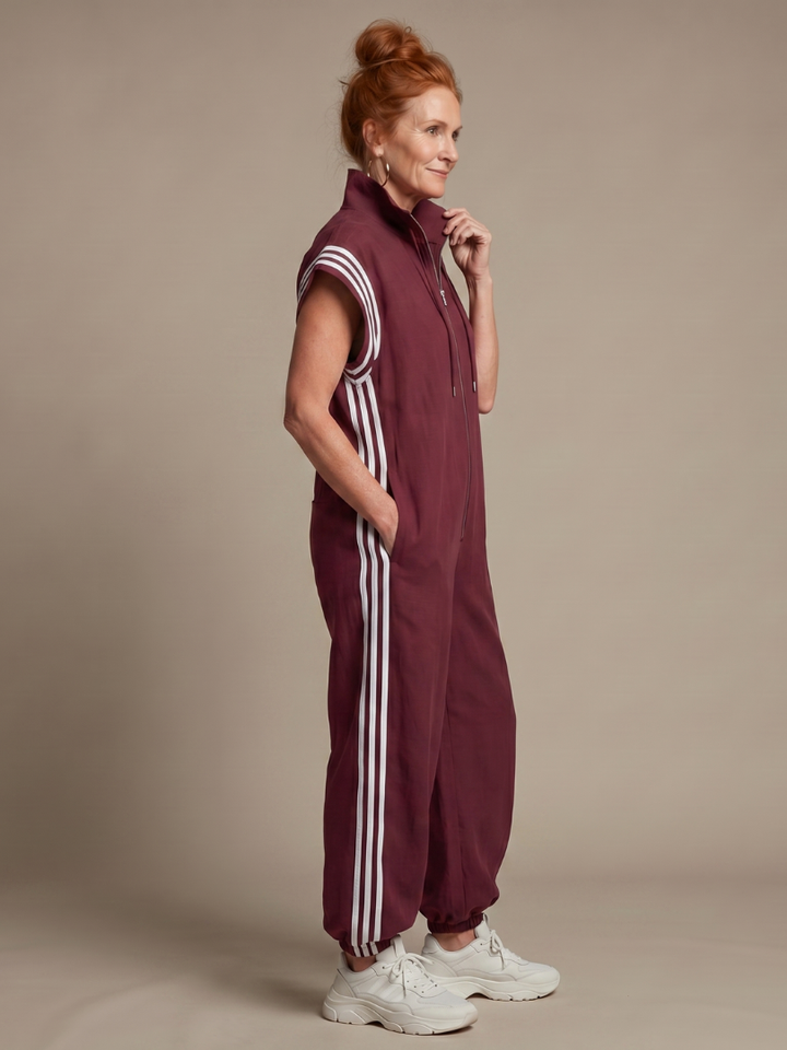 Women's Sleeveless Track Jumpsuit