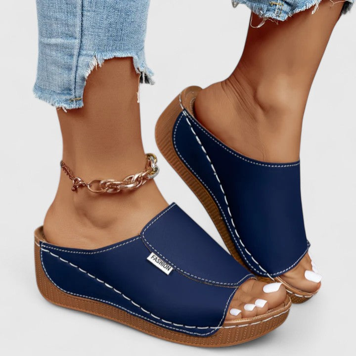 Orthopedic Slip On Wedge Sandals
