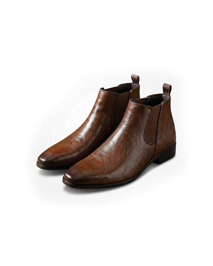 Men's Leather Chelsea Boots Classic Slip On