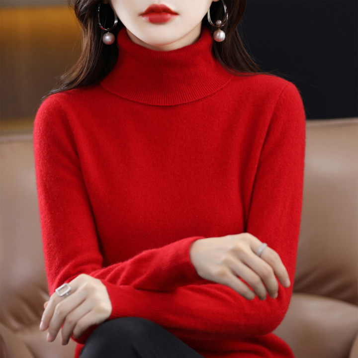 Women's Long Sleeve Turtleneck Sweater