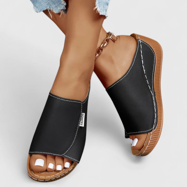 Orthopedic Slip On Wedge Sandals