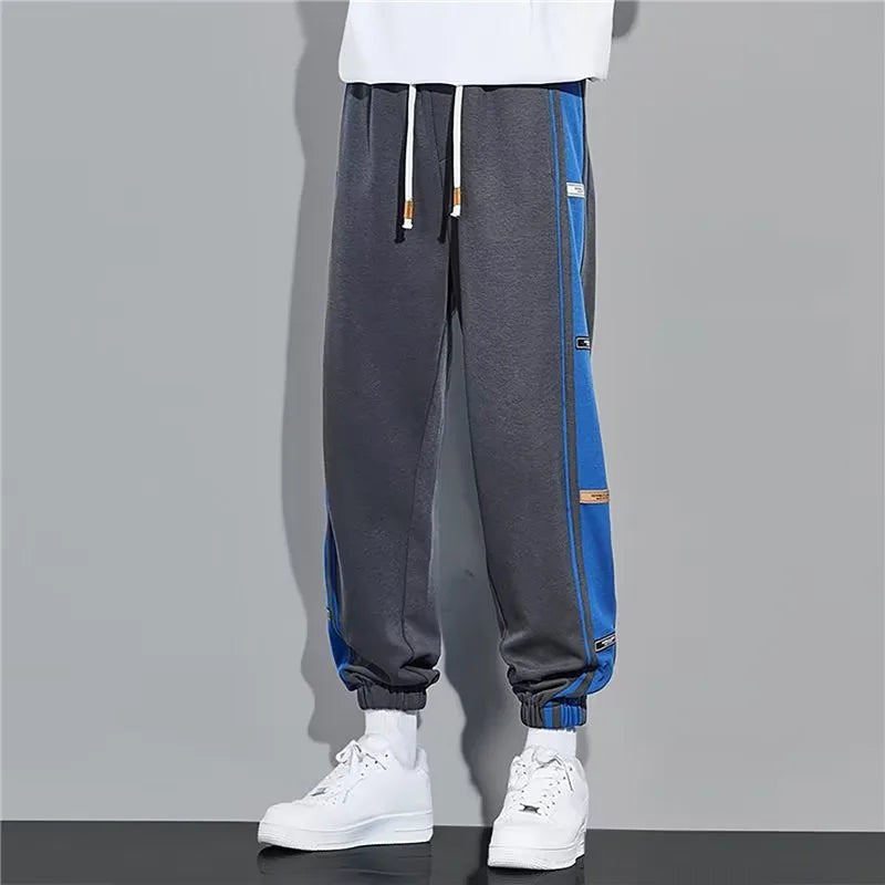 Men's Jogger Sweatpants with Side Stripe Drawstring Waist