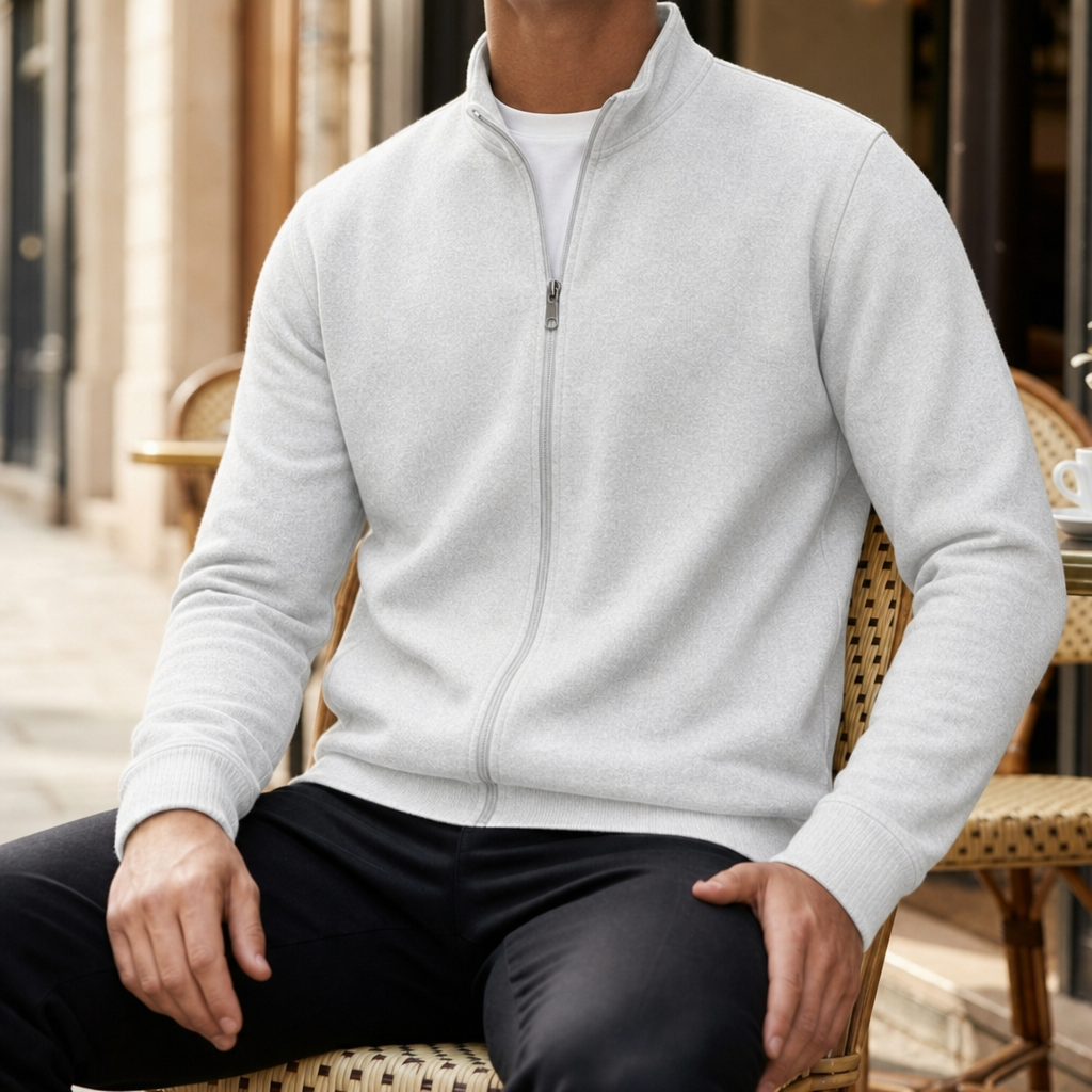 Men's Lightweight Fleece Full-Zip Jacket in Relaxed Fit