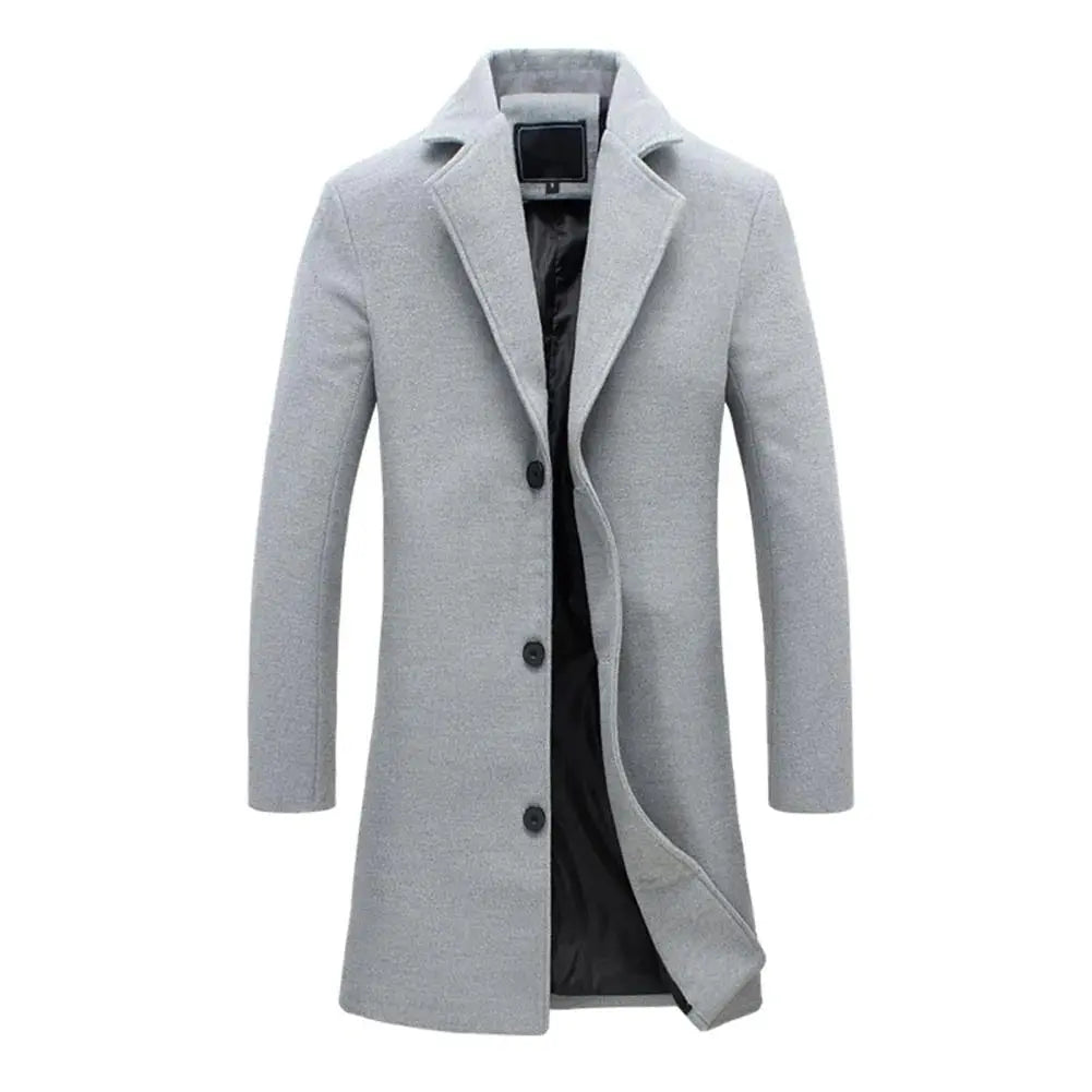 Men's Wool Blend Overcoat Regular Fit