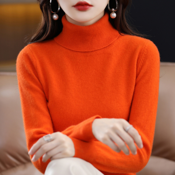 Women's Long Sleeve Turtleneck Sweater
