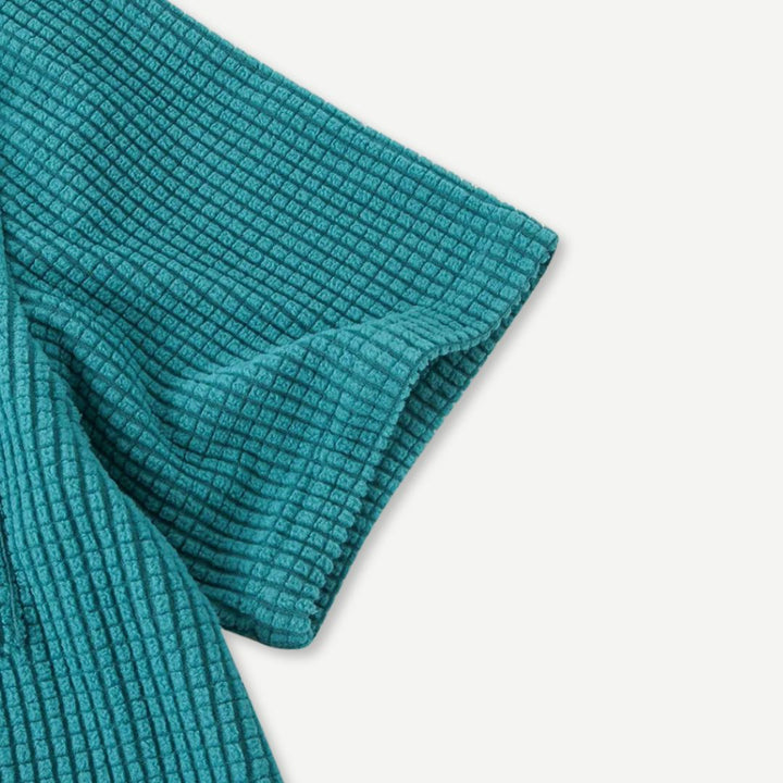 Men's Textured Knit Short Sleeve Shirt
