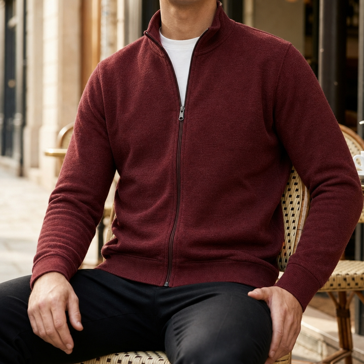 Men's Lightweight Fleece Full-Zip Jacket in Relaxed Fit