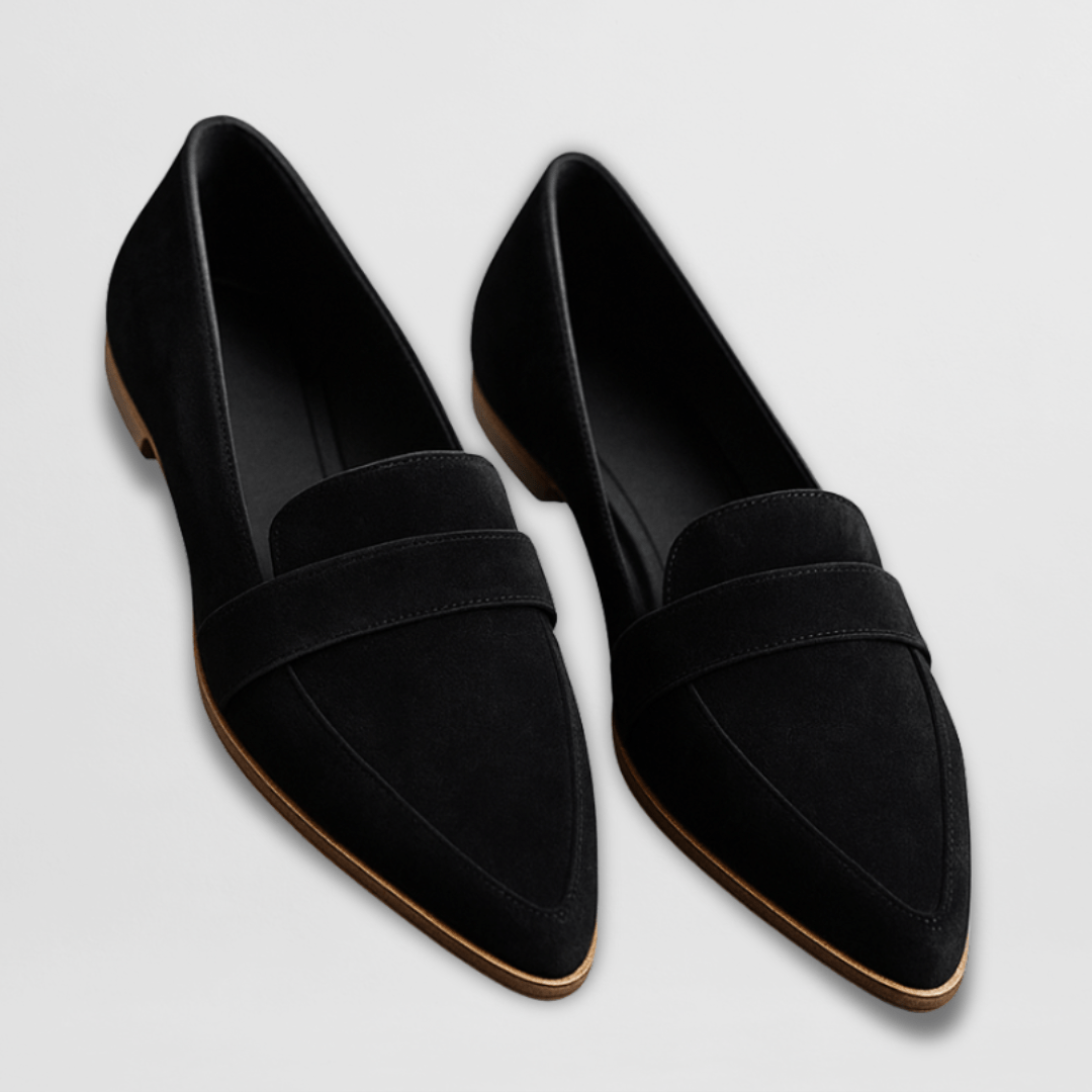 Women's Suede Pointed Toe Loafers