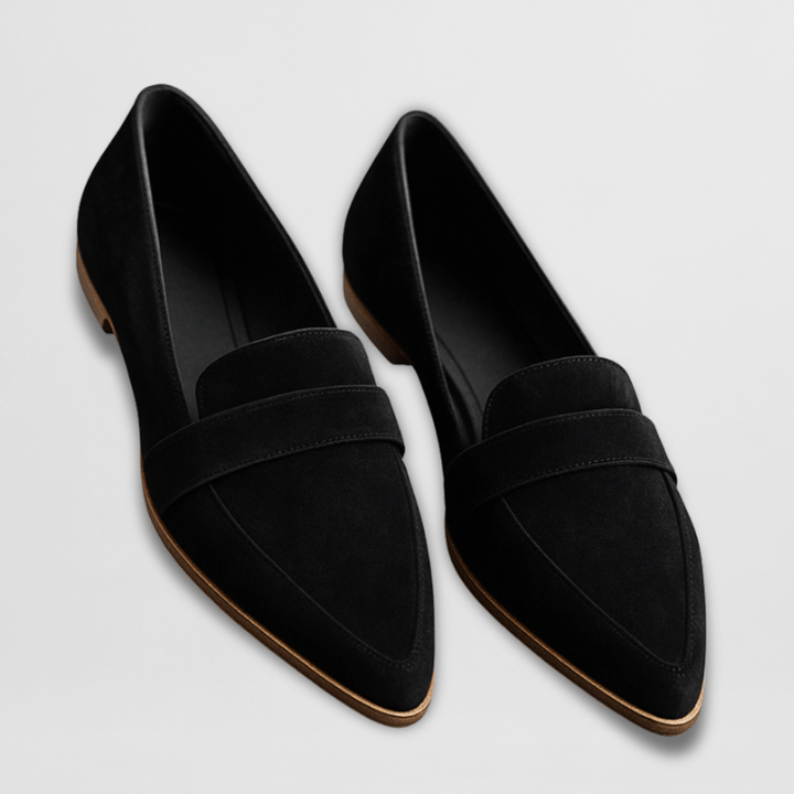 Women's Suede Pointed Toe Loafers