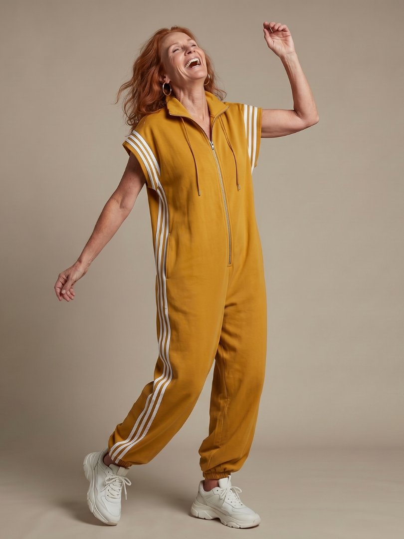 Women's Sleeveless Track Jumpsuit