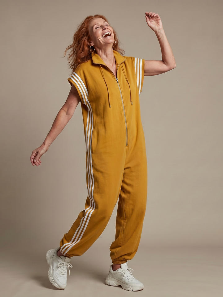 Women's Sleeveless Track Jumpsuit