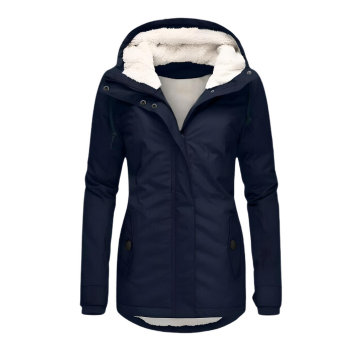 Women's Sherpa-Lined Parka with Adjustable Hood