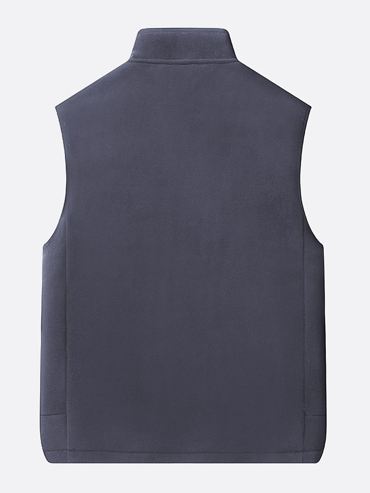 Men's Fleece Sherpa-Lined Zip Vest