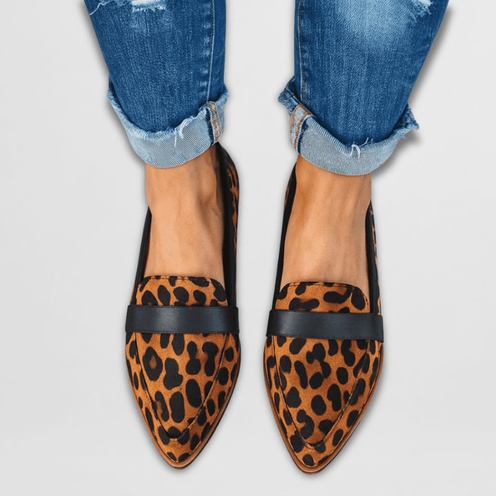 Women's Suede Pointed Toe Loafers