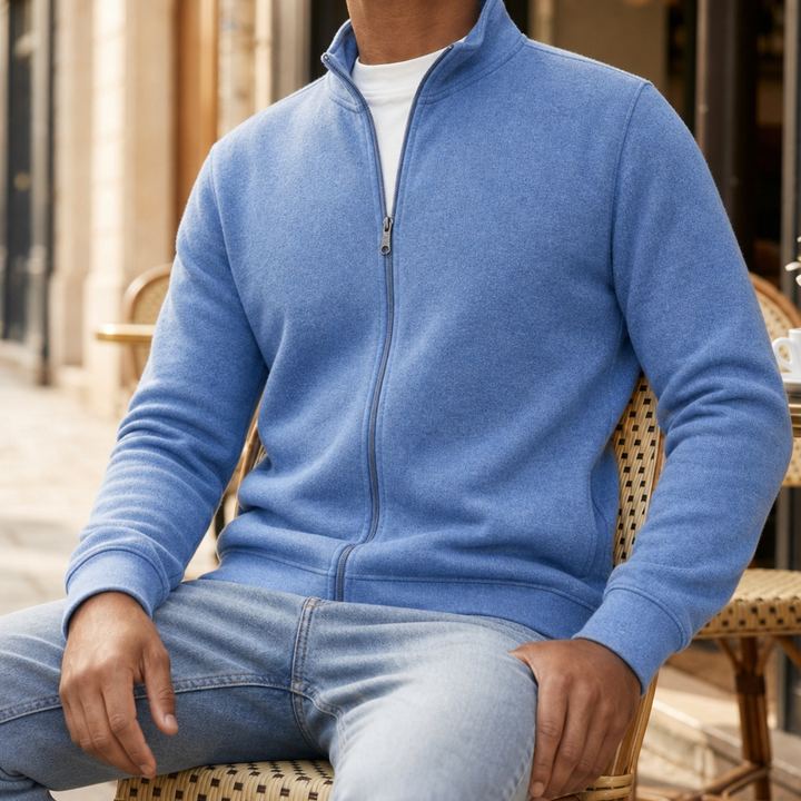 Men's Lightweight Fleece Full-Zip Jacket in Relaxed Fit