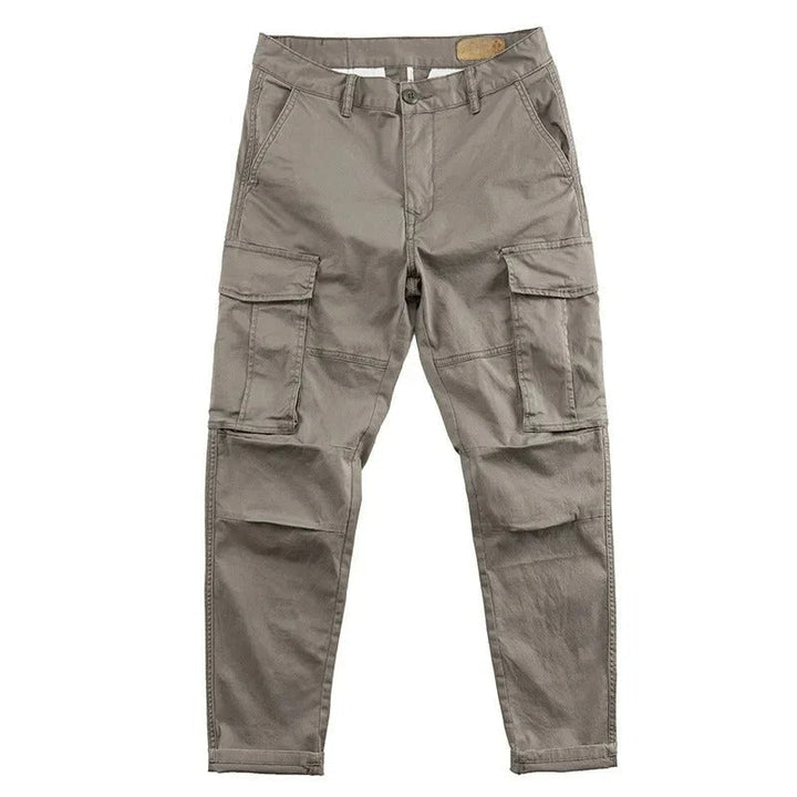Men's Cotton Cargo Pants with Tapered Fit