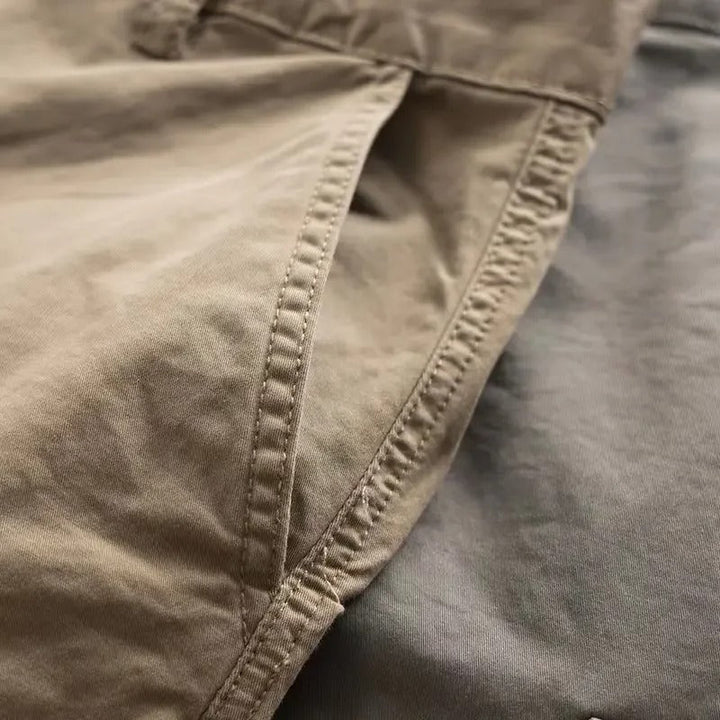 Men's Cotton Cargo Pants with Tapered Fit