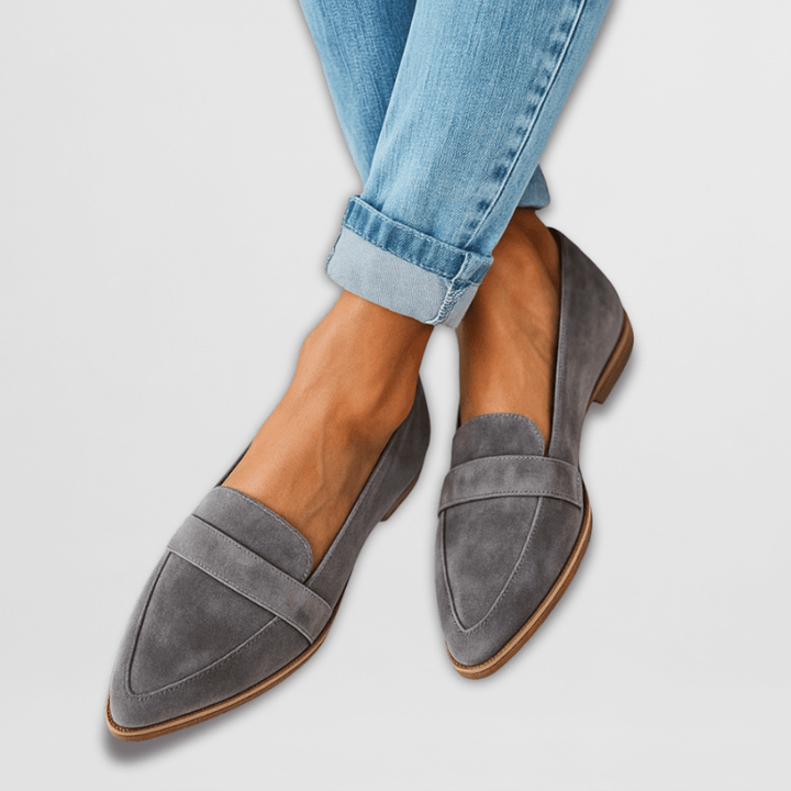 Women's Suede Pointed Toe Loafers