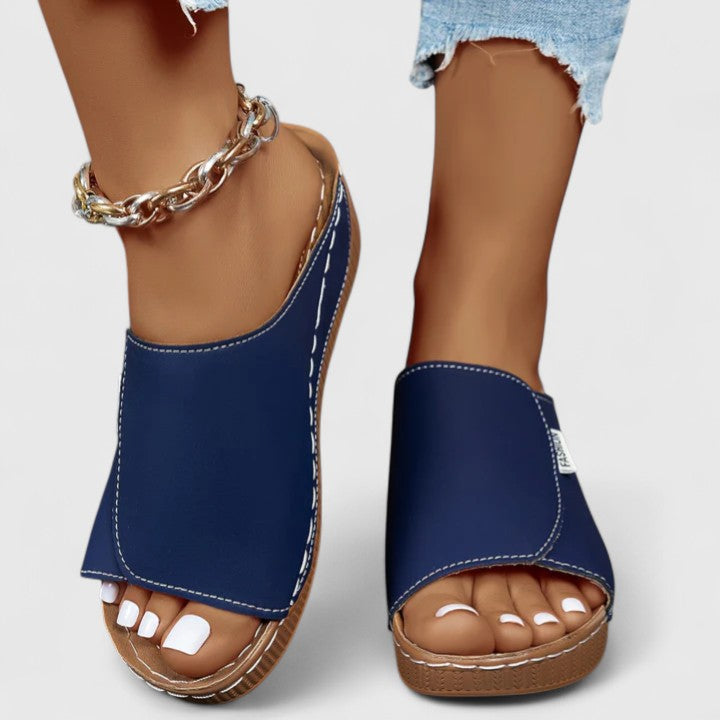 Orthopedic Slip On Wedge Sandals