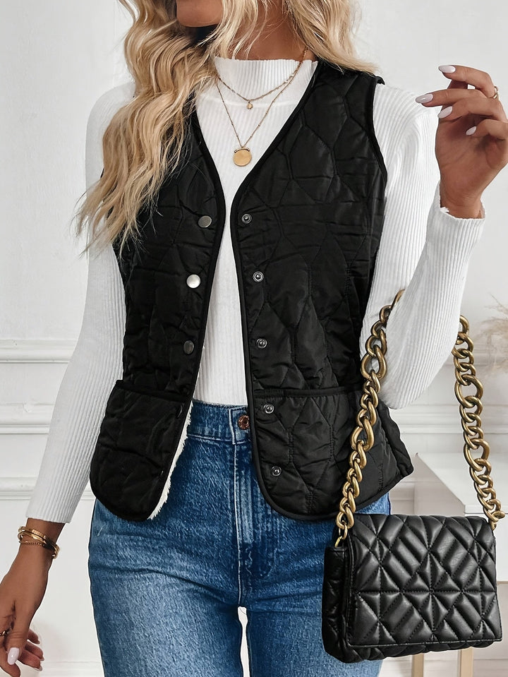 Women's Reversible Sherpa Quilted Vest