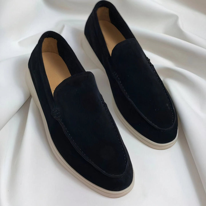 Men's Leather Slip-On Loafers with Comfort Fit
