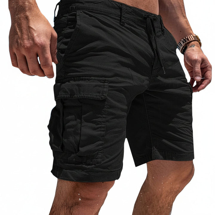 Men's Cotton Cargo Shorts with Flap Pockets