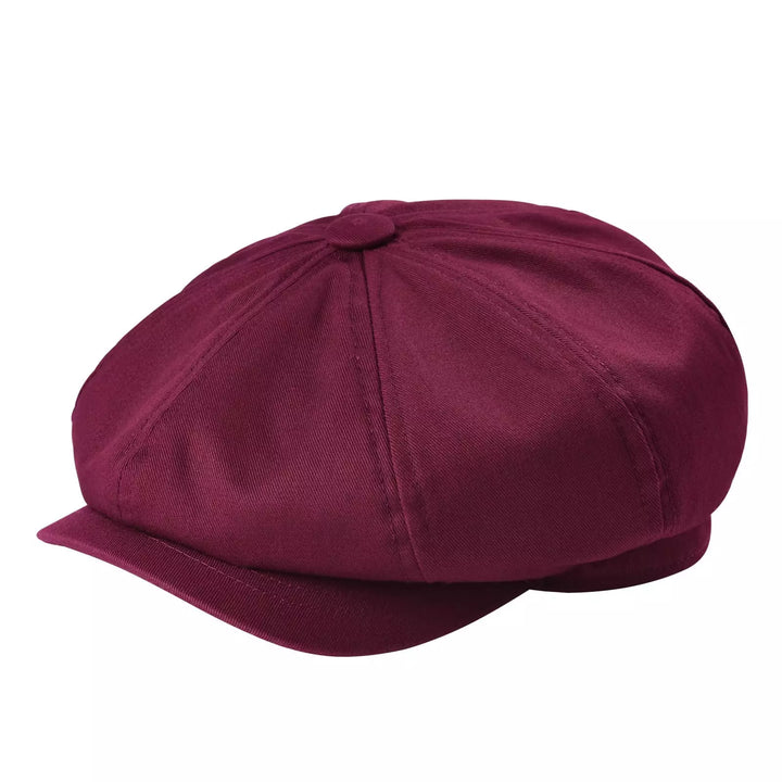 Men's Twill Newsboy Cap in a Structured Fit