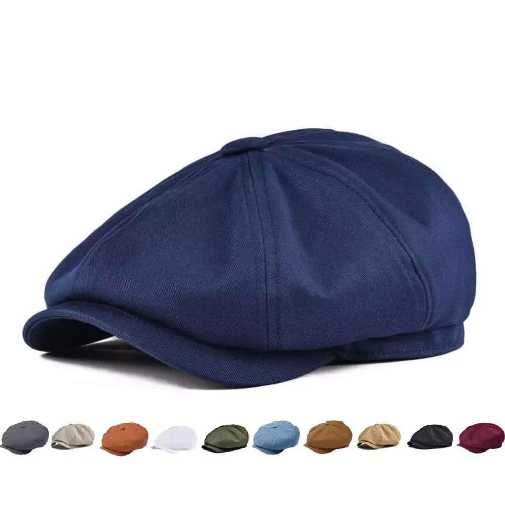 Men's Twill Newsboy Cap in a Structured Fit