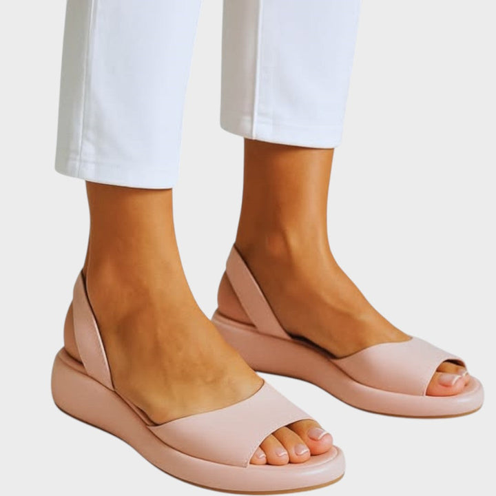 Lightweight Platform Slingback Sandals