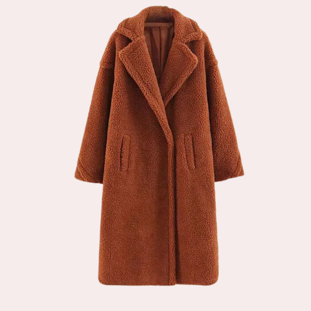 Women's Teddy Fleece Hooded Jacket in Oversized Fit