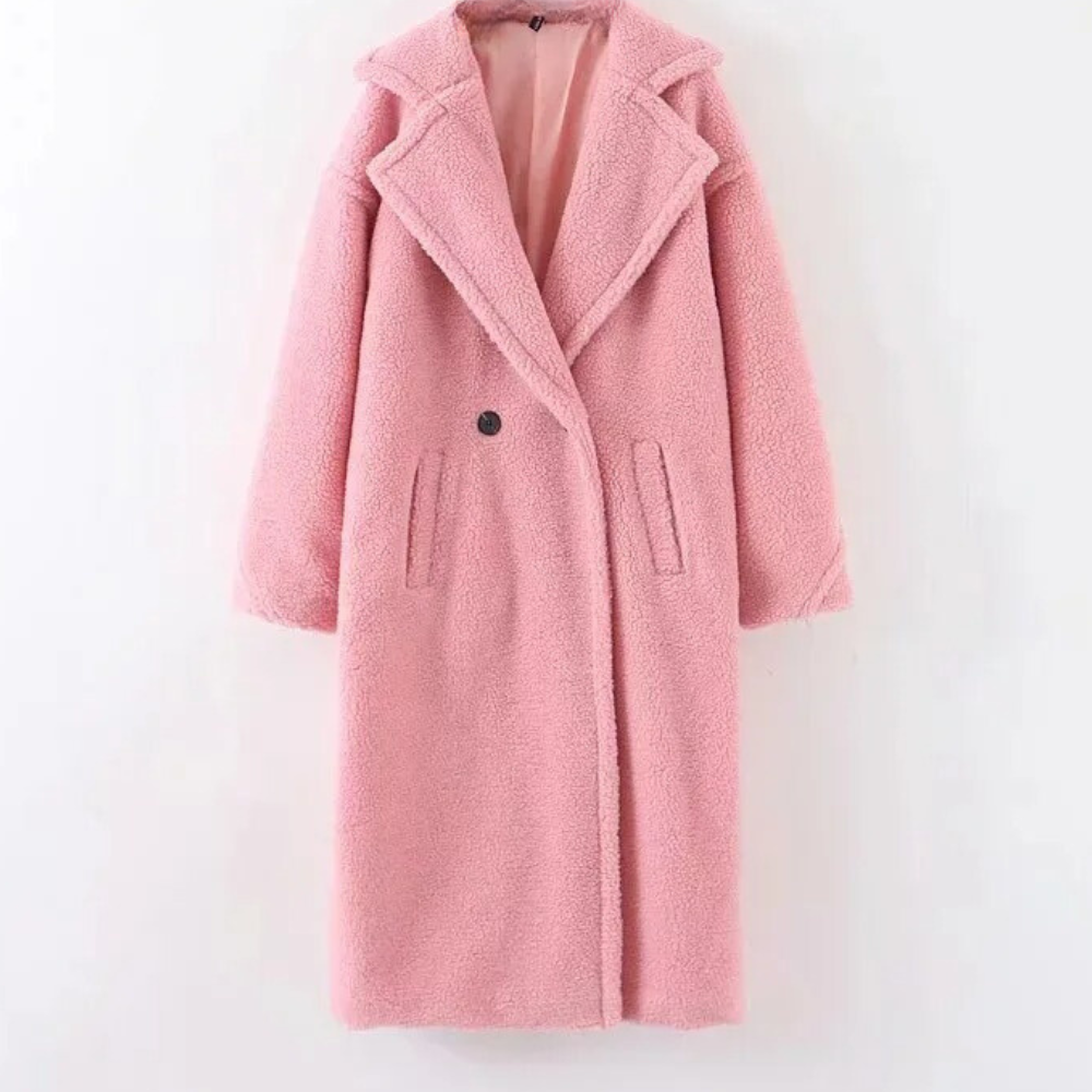 Women's Teddy Fleece Hooded Jacket in Oversized Fit