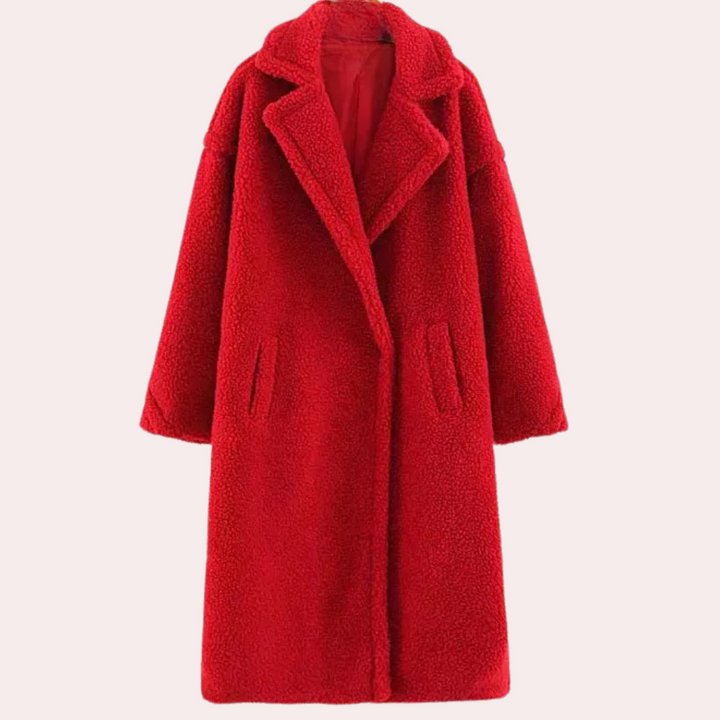 Women's Teddy Fleece Hooded Jacket in Oversized Fit