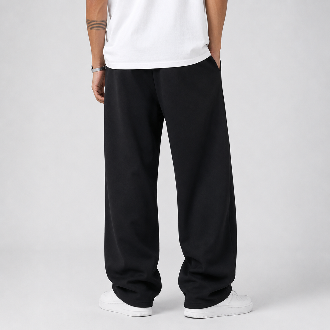 Men's Thick Knit Jogger Pants with Drawstring Waist