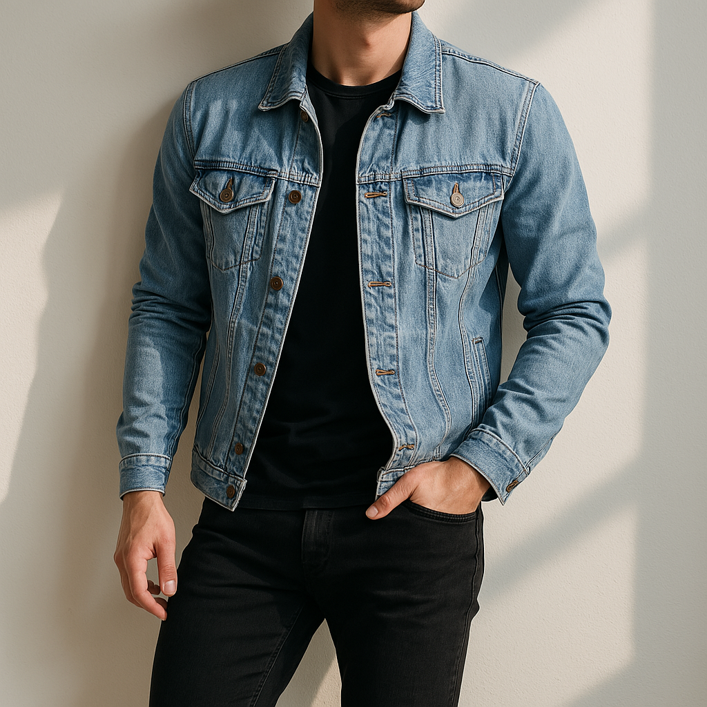 Classic Trucker Denim Jacket Men