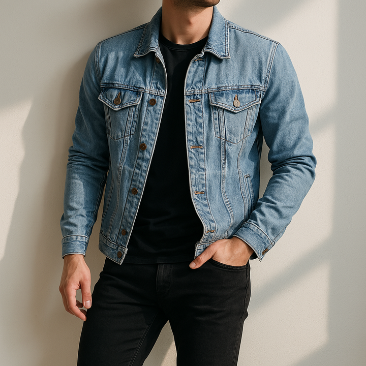 Classic Trucker Denim Jacket Men