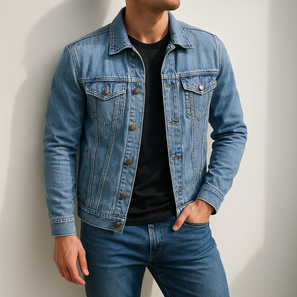 Classic Trucker Denim Jacket Men