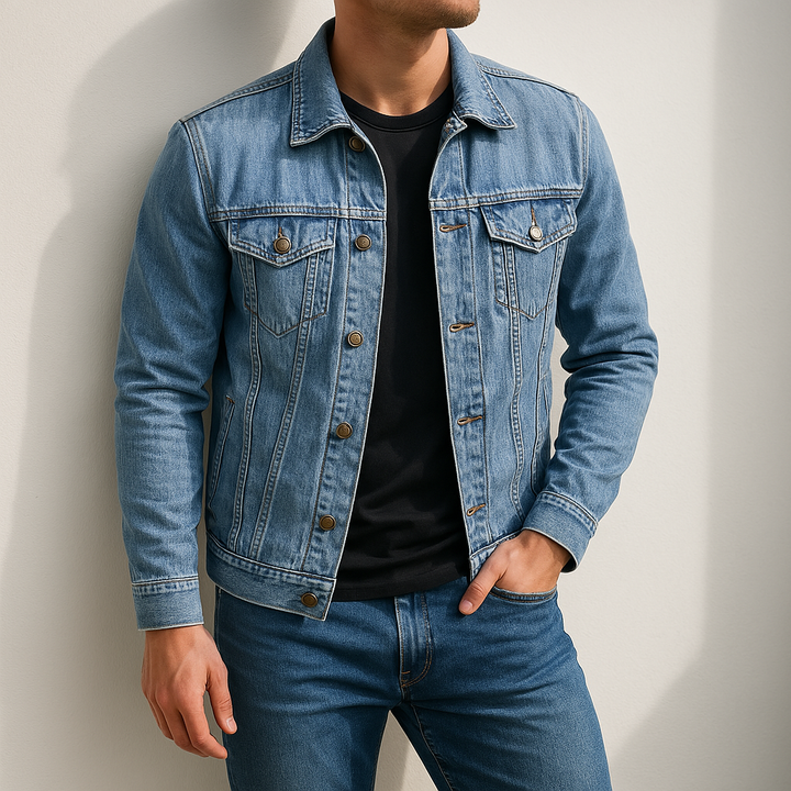 Classic Trucker Denim Jacket Men