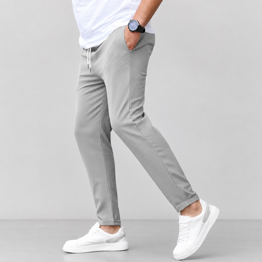 Men's Slim Fit Tapered Drawstring Pants