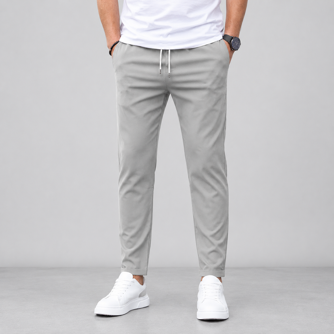 Men's Slim Fit Tapered Drawstring Pants