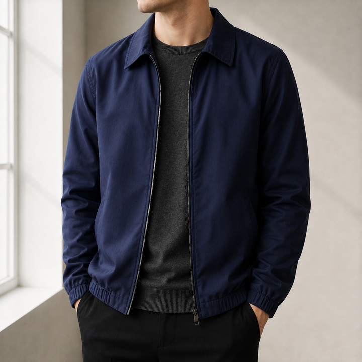 Men's Lightweight Bomber Jacket in Relaxed Fit