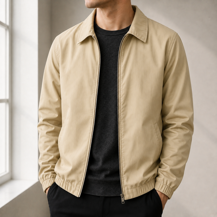 Men's Lightweight Bomber Jacket in Relaxed Fit