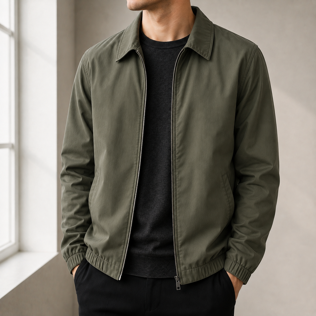 Men's Lightweight Bomber Jacket in Relaxed Fit