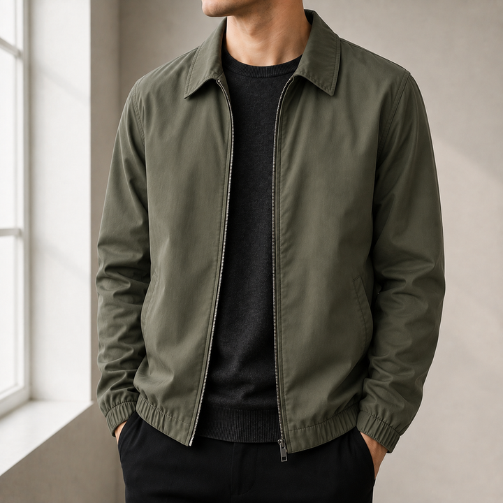 Men's Lightweight Bomber Jacket in Relaxed Fit