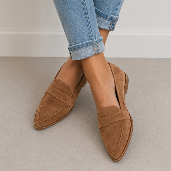Women's Suede Orthopedic Pointed-Toe Loafers