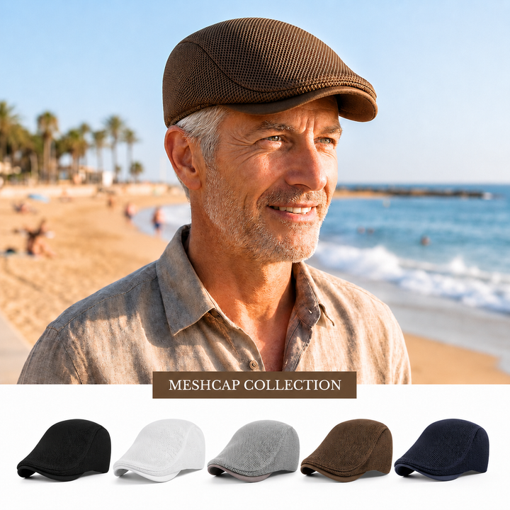 Men's Mesh Ventilated Flat Cap