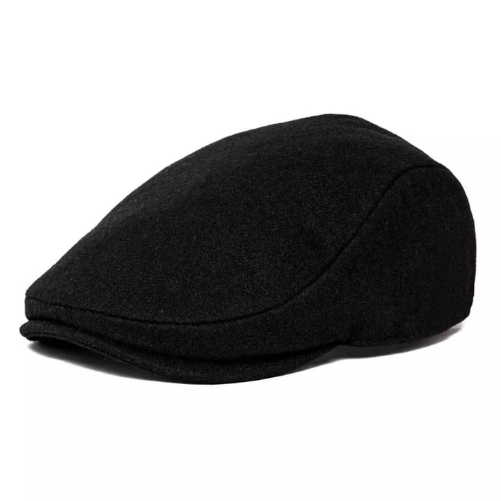 Men's Wool Herringbone Flat Cap