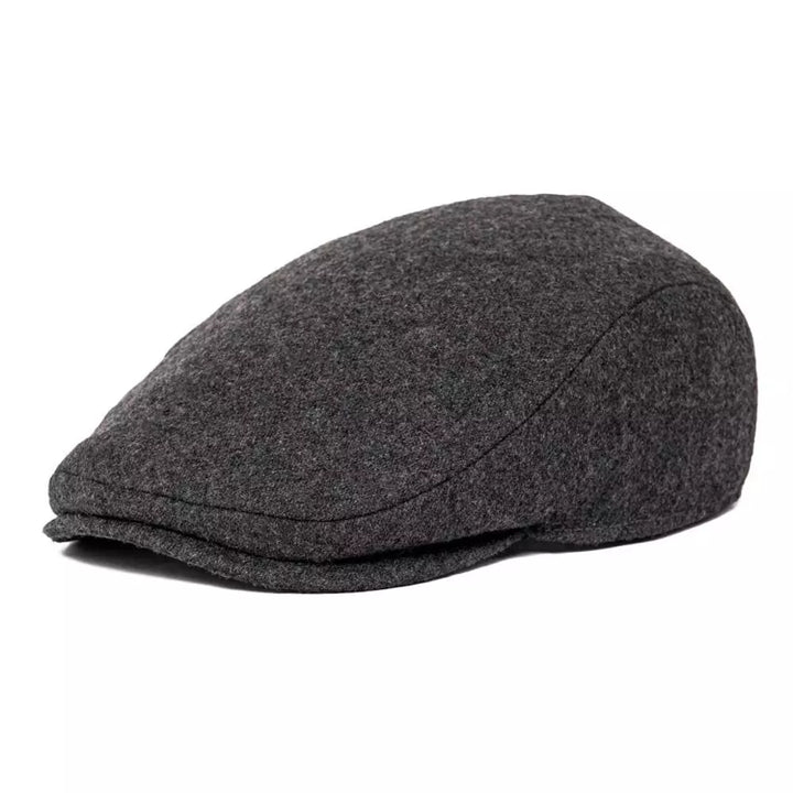 Men's Wool Herringbone Flat Cap